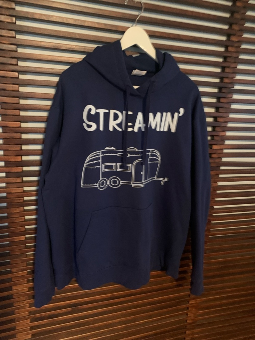 Streamin' Men's Navy Graphic Hoodie